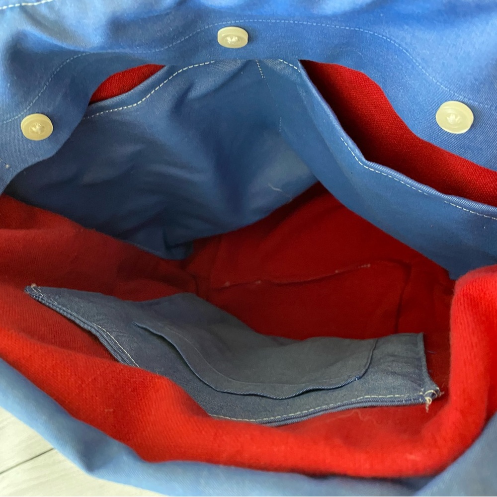 Upcycled martini lover’s embroidered bag - Picture 3 of 4